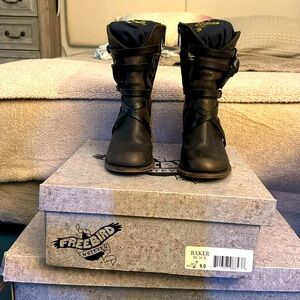 FREEBIRD BAKER BOOTS- BLACK